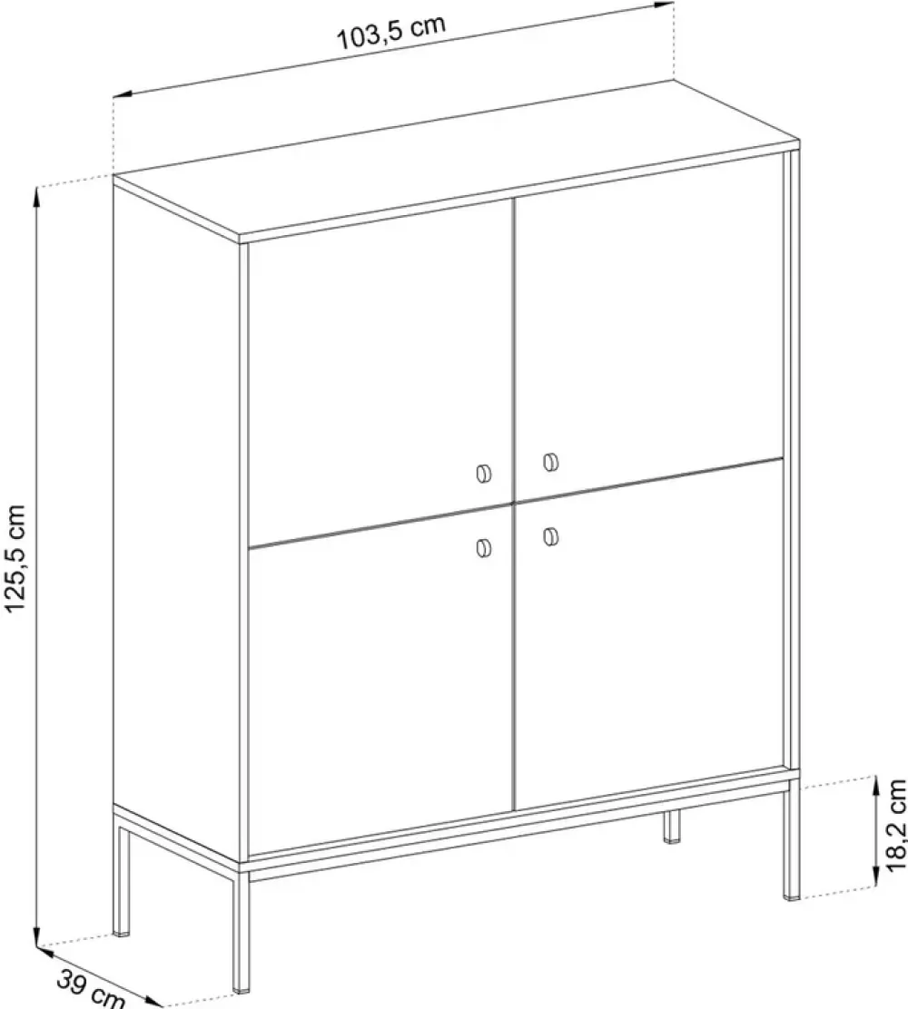 Komody>PIASKI Komoda do salonu nowoczesna MONTI granat złoty granatowy