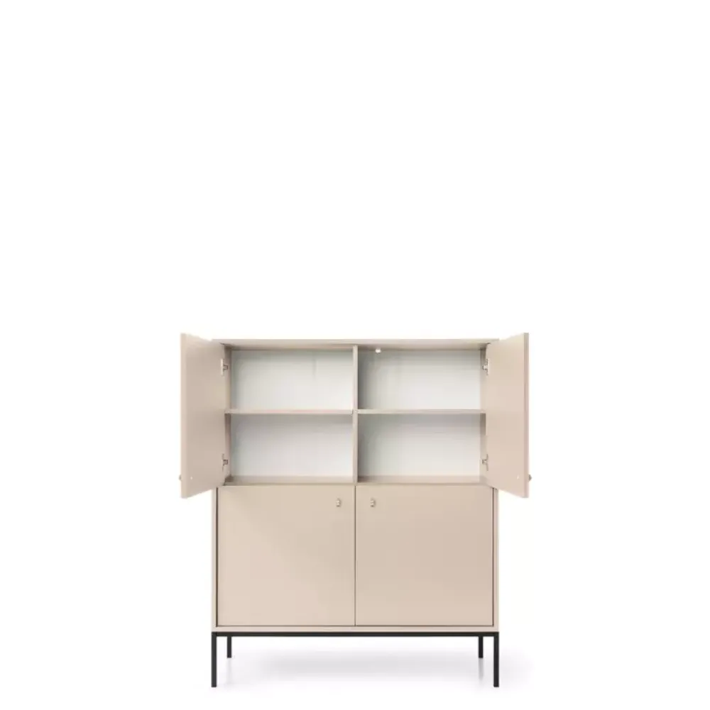 Komody>PIASKI Komoda do salonu z drzwiami MONTI beż