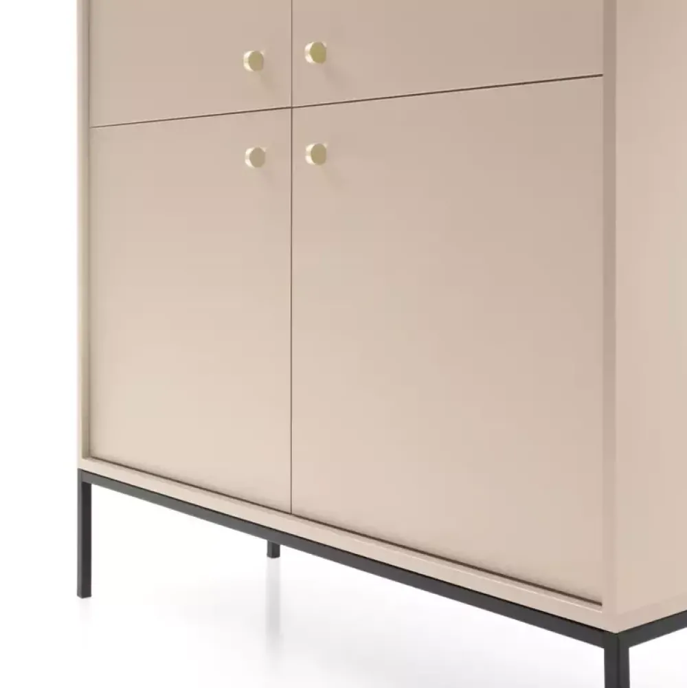 Komody>PIASKI Komoda do salonu z drzwiami MONTI beż