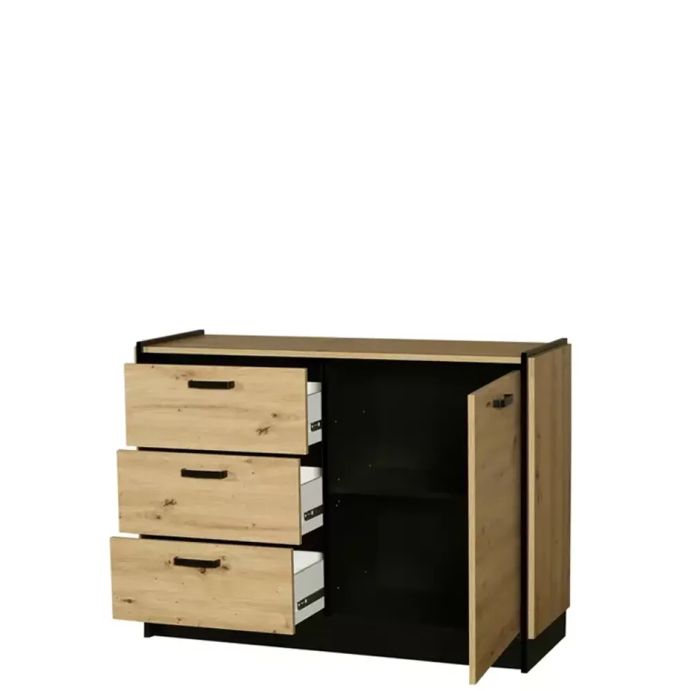 Komody|Zestawy Mebli Do Salonu>Lempert Komoda do salonu z szufladami nowoczesna 120 cm KALETTO