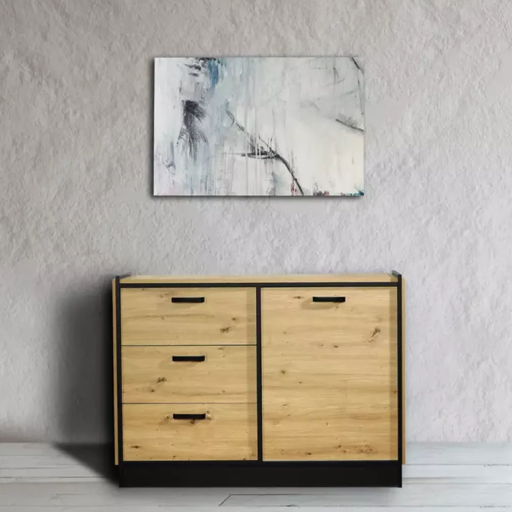 Komody|Zestawy Mebli Do Salonu>Lempert Komoda do salonu z szufladami nowoczesna 120 cm KALETTO