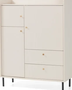 Zestawy Mebli Do Salonu|Komody>MEBLAR Komoda do salonu z szufladami GAVIA beż piaskowy