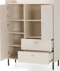 Zestawy Mebli Do Salonu|Komody>MEBLAR Komoda do salonu z szufladami GAVIA beż piaskowy