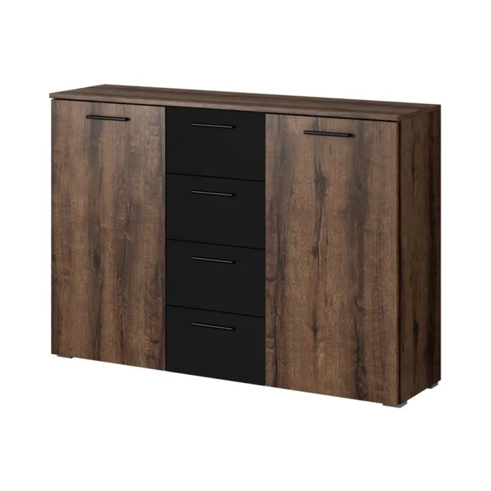 Zestawy Mebli Do Sypialni|Komody>Helvetia Komoda do sypialni 132 cm dąb monastery BETA