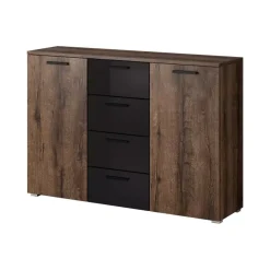 Zestawy Mebli Do Sypialni|Komody>Helvetia Komoda do sypialni 132 cm dąb monastery GALACTIC