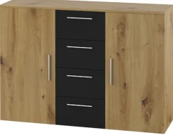 Komody>Helvetia Komoda do sypialni 132 cm dąb artisan VERA