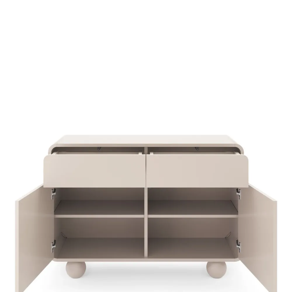 Zestawy Mebli Do Salonu|Komody>PIASKI Komoda dwudrzwiowa z szufladami 108 cm kaszmir AVELON