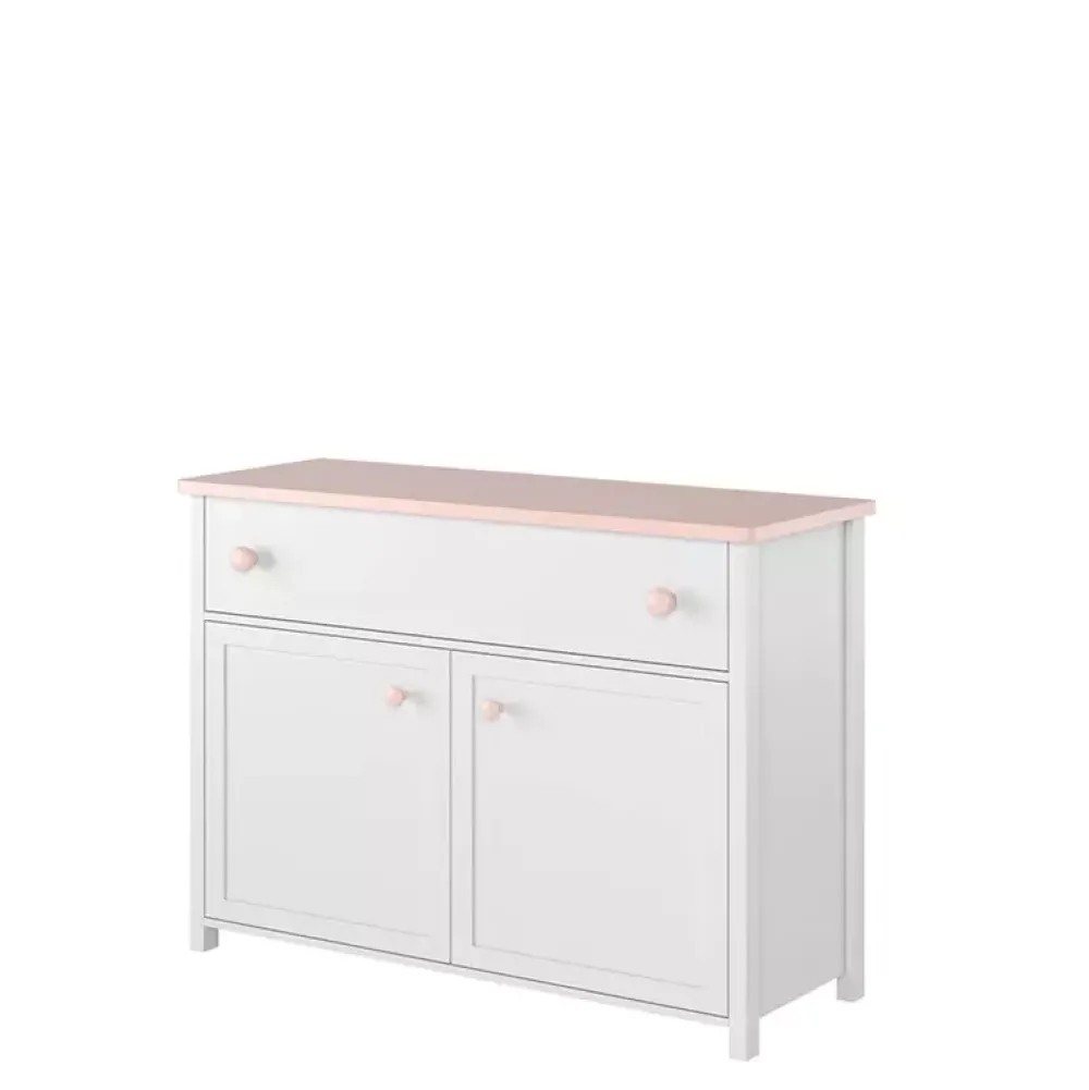 Meble Dla Dzieci|Zestawy Mebli Dziecięcych>lenart. Komoda dziecięca z szufladą i drzwiami 110 cm LUNA