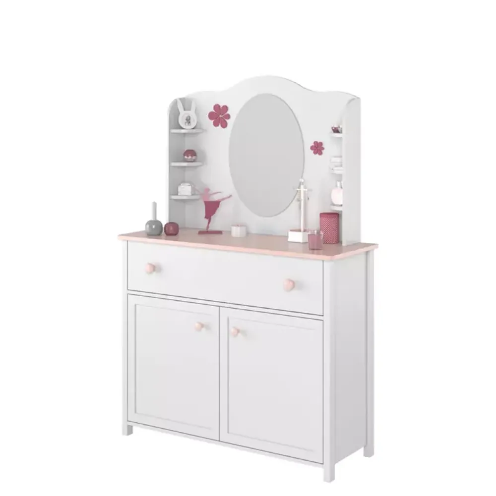 Meble Dla Dzieci|Zestawy Mebli Dziecięcych>lenart. Komoda dziecięca z szufladą i drzwiami 110 cm LUNA