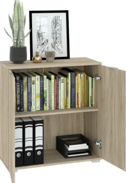 Komody>INTER MEBLE Komoda młodzieżowa 71 cm do pokoju FERIO dąb sonoma