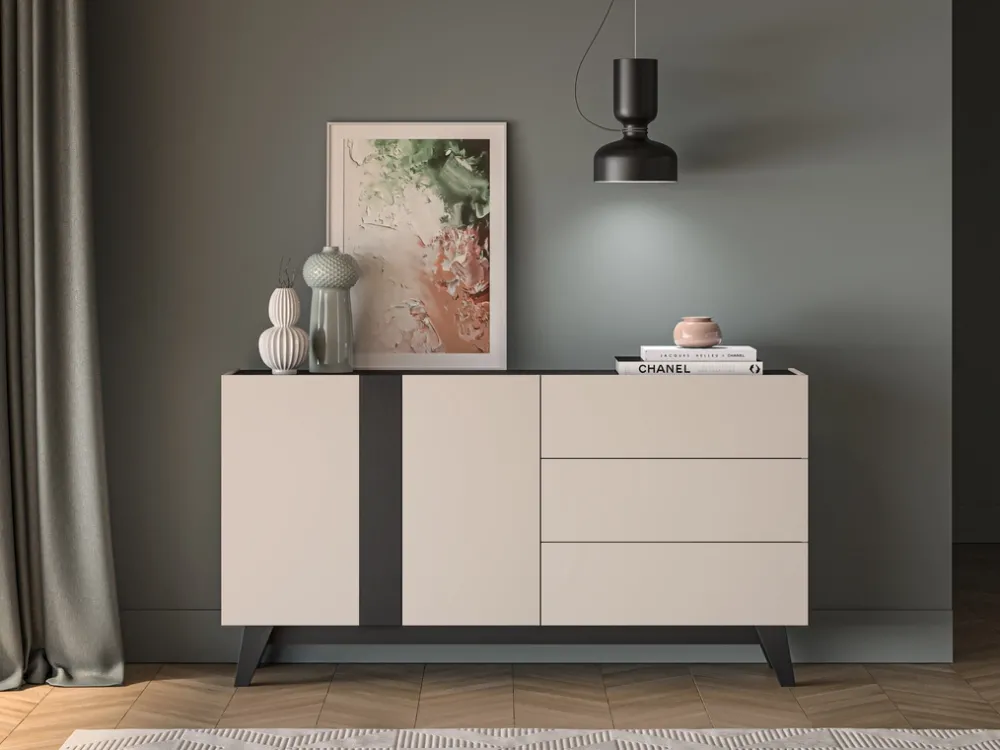 Meble Dla Dzieci|Meble Młodzieżowe>ML Meble Komoda młodzieżowa 160 cm do pokoju FERIO cashmere