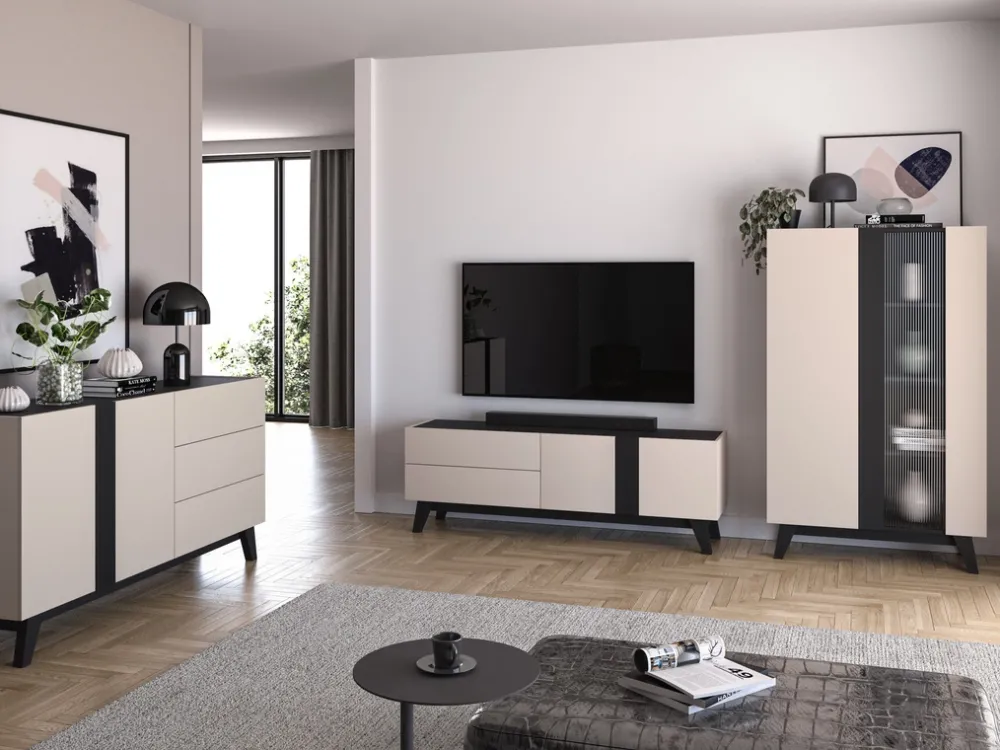 Meble Dla Dzieci|Meble Młodzieżowe>ML Meble Komoda młodzieżowa 160 cm do pokoju FERIO cashmere