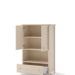 Meble Młodzieżowe|Zestawy Mebli Młodzieżowych>lenart. Komoda młodzieżowa 85 cm z szufladą i półkami STORY beż piaskowy