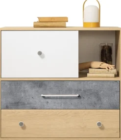 Meble Dla Dzieci|Zestawy Mebli Młodzieżowych>MEBLAR Komoda młodzieżowa 90 cm z trzema szufladami SLEEK