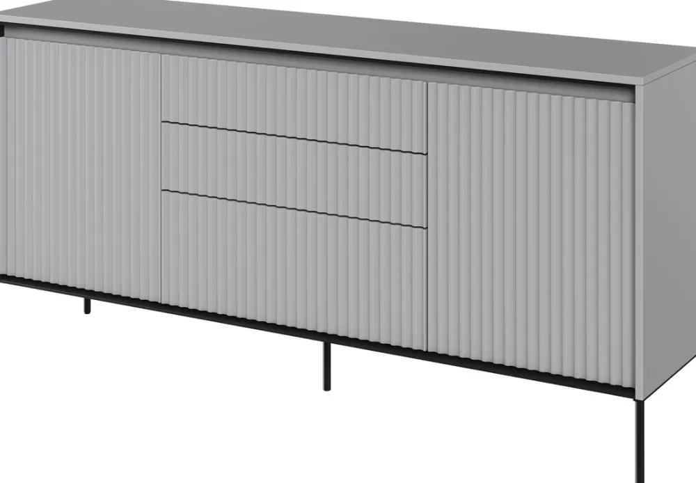 Zestawy Mebli Do Salonu|Komody>lenart. Komoda nowoczesna do salonu z frezowanymi frontami i szufladami TREND