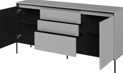 Zestawy Mebli Do Salonu|Komody>lenart. Komoda nowoczesna do salonu z frezowanymi frontami i szufladami TREND