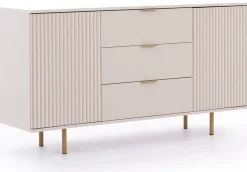 Zestawy Mebli Do Salonu|Komody></noscript>GiB Meble Komoda nowoczesna na nóżkach do salonu 150 cm NAMASTE kaszmir