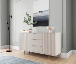 Zestawy Mebli Do Salonu|Komody></noscript>GiB Meble Komoda nowoczesna na nóżkach do salonu 150 cm NAMASTE kaszmir