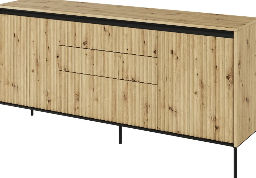 Komody|Zestawy Mebli Do Salonu>lenart. Komoda nowoczesna z frezowanymi frontami i szufladami TREND