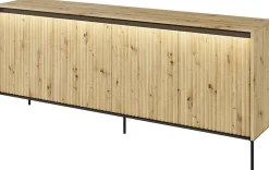 Zestawy Mebli Do Salonu|Komody>lenart. Komoda nowoczesna z ryflowanymi frontami TREND