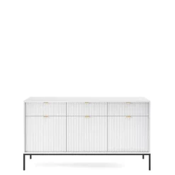 Zestawy Mebli Do Salonu|Komody>PIASKI Komoda nowoczesna z szufladami biała AVANTI biały