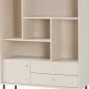 Zestawy Mebli Do Salonu|Komody>MEBLAR Komoda regał na książki z szufladami 103,5 cm GAVIA beż piaskowy