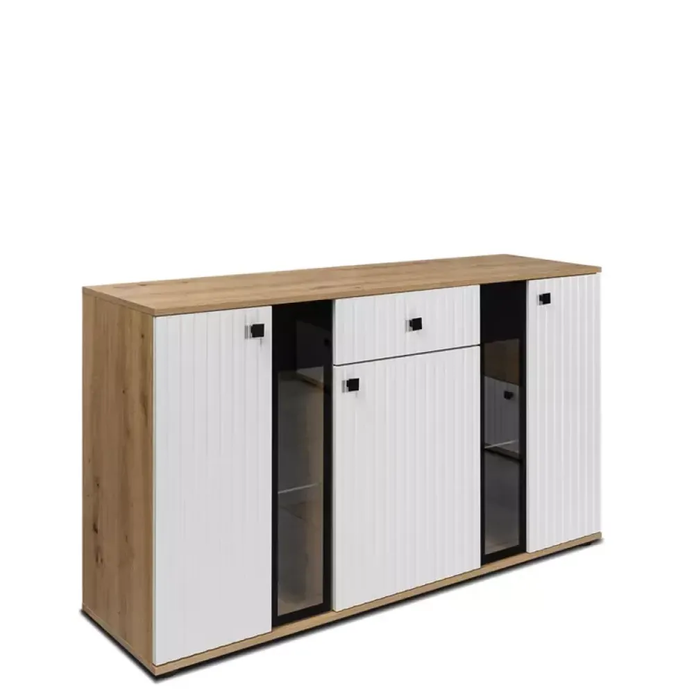 Komody>Lempert Komoda trzydrzwiowa 140 cm z szufladą KUBA