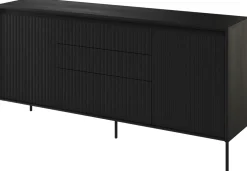 Komody|Zestawy Mebli Do Salonu>lenart. Komoda w stylu nowoczesnym z szufladami do salonu TREND czarny