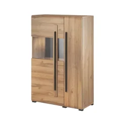 Zestawy Mebli Do Salonu|Komody>Helvetia Komoda wysoka z barkiem 90 cm TELOS dąb grandson