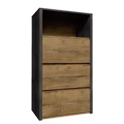 Zestawy Mebli Do Sypialni|Zestawy Mebli Do Salonu>GAŁA MEBLE Komoda wysoka z szufladami lefkas + szary MERIZO