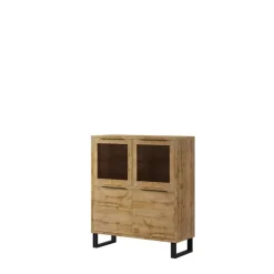 Zestawy Mebli Do Salonu|Komody>Helvetia Komoda z barkiem LOFT SALLE dąb wotan