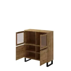 Zestawy Mebli Do Salonu|Komody>Helvetia Komoda z barkiem LOFT SALLE dąb wotan