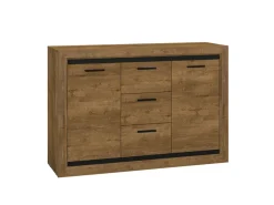 Zestawy Mebli Do Salonu|Komody>ML Meble Komoda z drzwiami i szufladami 138 cm BALTICA