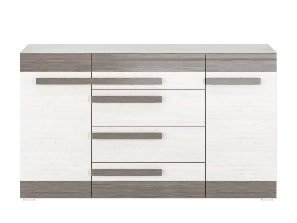 Zestawy Mebli Do Sypialni|Zestawy Mebli Do Salonu>ML Meble Komoda z drzwiami i szufladami 165 cm BLANCO sosna śnieżna