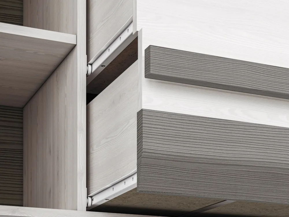 Zestawy Mebli Do Sypialni|Zestawy Mebli Do Salonu>ML Meble Komoda z drzwiami i szufladami 165 cm BLANCO sosna śnieżna