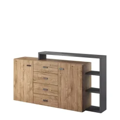 Zestawy Mebli Do Salonu|Komody>Helvetia Komoda z drzwiami i szufladami TABU dąb Ribbeck