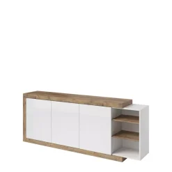 Komody>Helvetia Komoda z drzwiczkami uchylnymi FRANK biały połysk