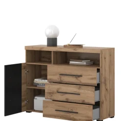 Zestawy Mebli Do Salonu|Komody>Helvetia Komoda z szufladami 120 cm do salonu dąb wotan ROGER