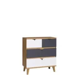 Meble Dla Dzieci|Zestawy Mebli Dziecięcych>GiB Meble Komoda z szufladami 80 cm dąb złoty MERKURY