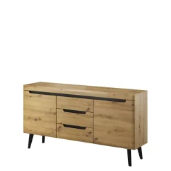 Zestawy Mebli Do Salonu|Komody>PIASKI Komoda z szufladami 160 cm RENI dąb artisan