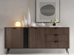 Zestawy Mebli Do Salonu|Komody>LASKI Komoda z szufladami 195 cm do salonu dąb dunin VALIO