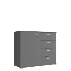 Komody>PIASKI Komoda z szufladami 100 cm SAND grafit