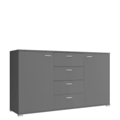 Komody>PIASKI Komoda z szufladami 150 cm SAND grafit