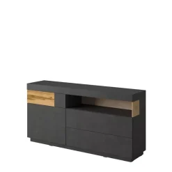 Komody>Helvetia Komoda z szufladami 169 cm KOBE w kolorze matera