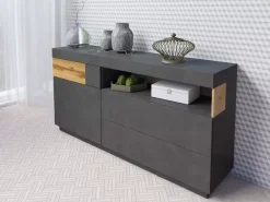 Komody></noscript>Helvetia Komoda z szufladami 169 cm KOBE w kolorze matera