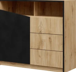 Zestawy Mebli Do Sypialni|Komody>JUREK Komoda z szufladami 100 cm nowoczesna AMADEO dąb odwieczny
