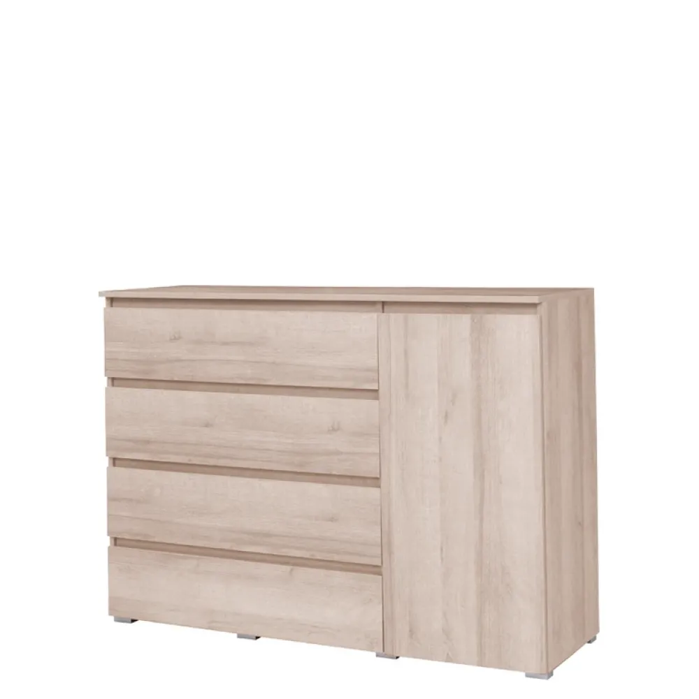 Zestawy Mebli Młodzieżowych|Komody>MARIDEX Komoda z szufladami do pokoju młodzieżowego COSTA dąb sonoma