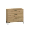 Zestawy Mebli Do Salonu|Komody>ML Meble Komoda z szufladami do przedpokoju 90 cm NEVIO dąb artisan