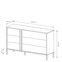 Zestawy Mebli Do Sypialni|Komody></noscript>LASKI Komoda z szufladami do sypialni DESIO