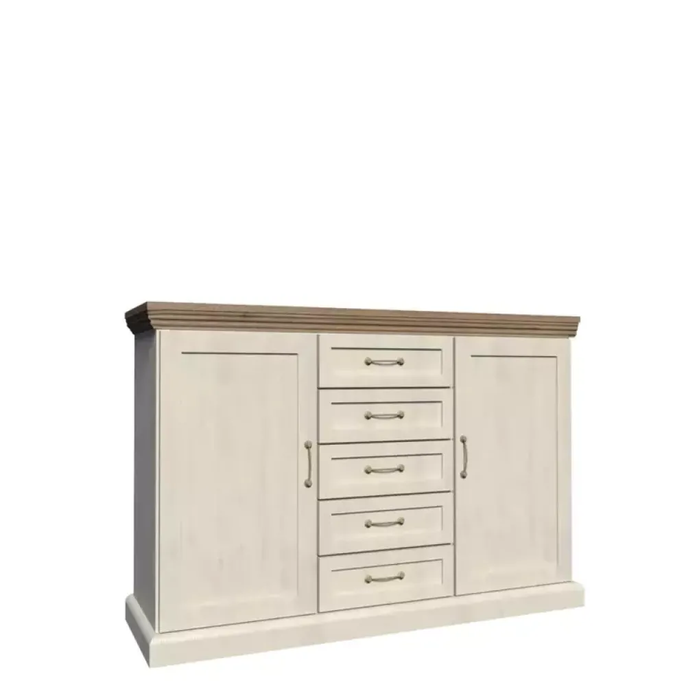 Zestawy Mebli Do Sypialni|Zestawy Mebli Do Salonu>GAŁA MEBLE Komoda z szufladami drzwi półki ROZANO